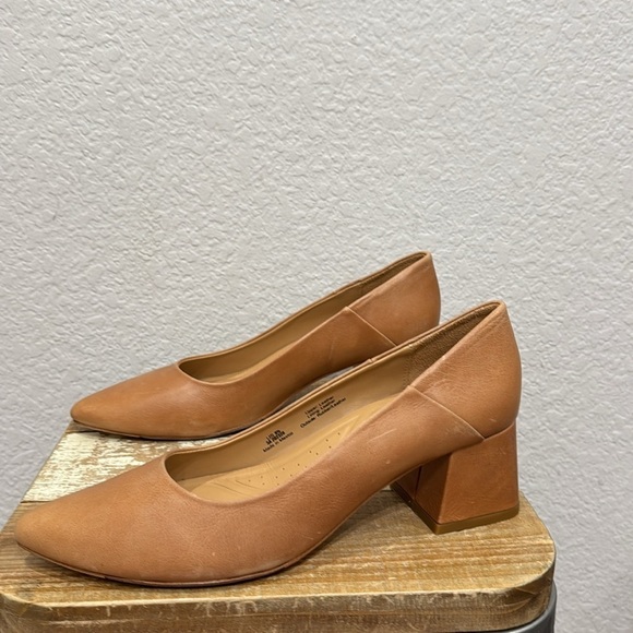 Nisolo Fiorela Go To Leather Mid Heel Caramel Size 7 - Picture 5 of 9